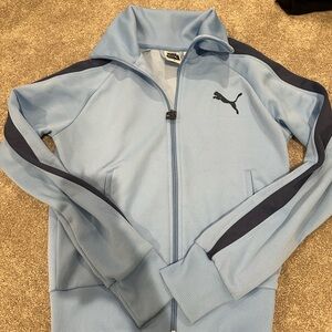 Vintage puma track jacket blue small